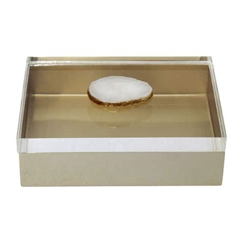 metallic box 7x5|Sagebrook Home 7x5 Metal Multi Storage Decor Box  .